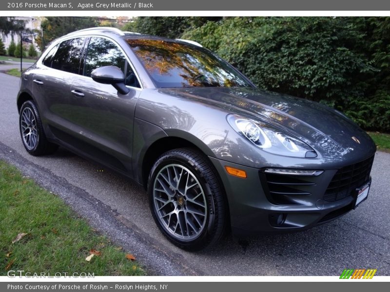 Agate Grey Metallic / Black 2016 Porsche Macan S