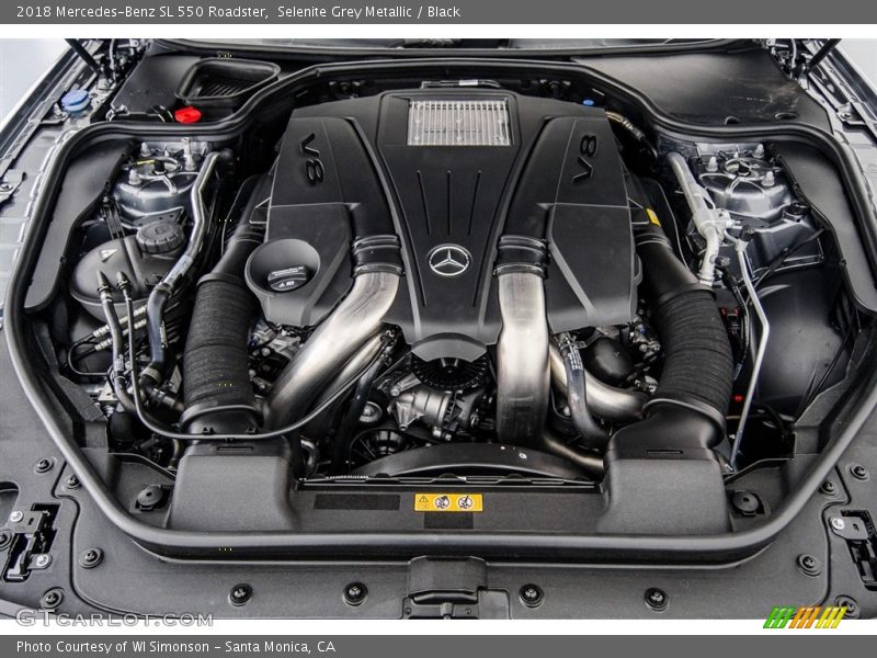  2018 SL 550 Roadster Engine - 4.7 Liter DI biturbo DOHC 32-Valve VVT V8