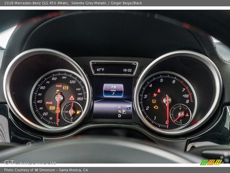  2018 GLS 450 4Matic 450 4Matic Gauges