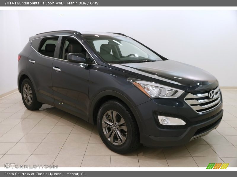 Marlin Blue / Gray 2014 Hyundai Santa Fe Sport AWD
