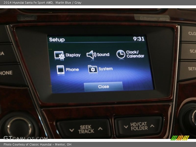 Marlin Blue / Gray 2014 Hyundai Santa Fe Sport AWD