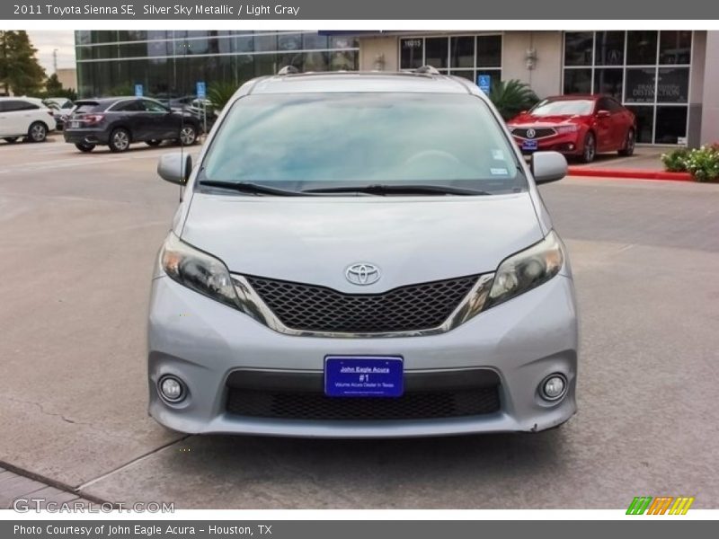 Silver Sky Metallic / Light Gray 2011 Toyota Sienna SE