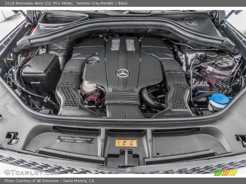 Selenite Grey Metallic / Black 2018 Mercedes-Benz GLS 450 4Matic