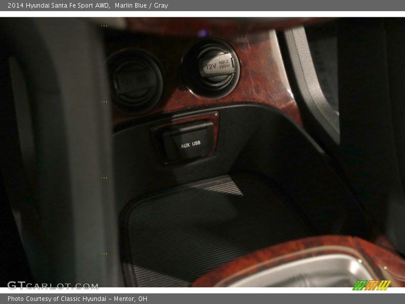 Marlin Blue / Gray 2014 Hyundai Santa Fe Sport AWD