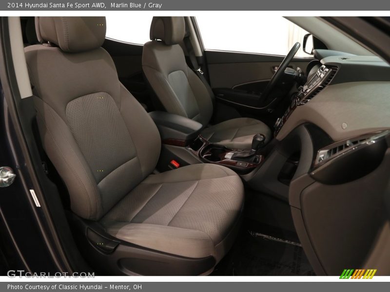 Marlin Blue / Gray 2014 Hyundai Santa Fe Sport AWD