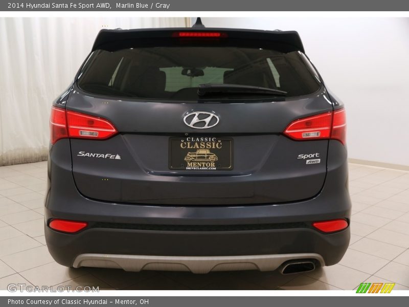Marlin Blue / Gray 2014 Hyundai Santa Fe Sport AWD