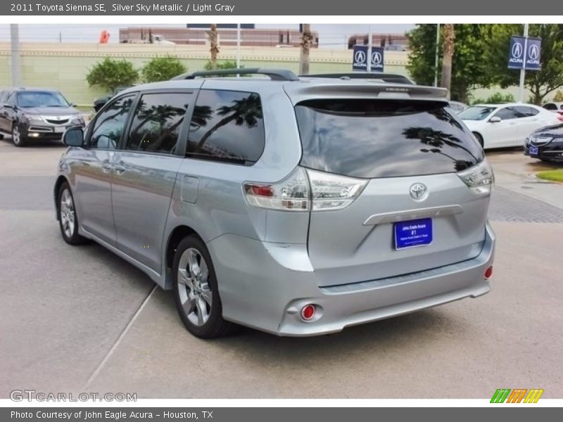 Silver Sky Metallic / Light Gray 2011 Toyota Sienna SE