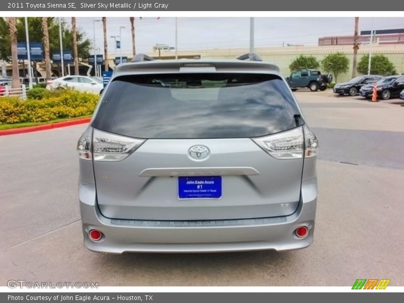 Silver Sky Metallic / Light Gray 2011 Toyota Sienna SE
