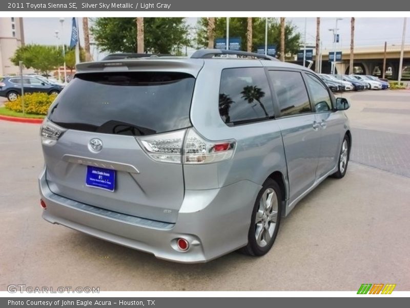 Silver Sky Metallic / Light Gray 2011 Toyota Sienna SE