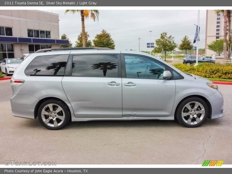 Silver Sky Metallic / Light Gray 2011 Toyota Sienna SE