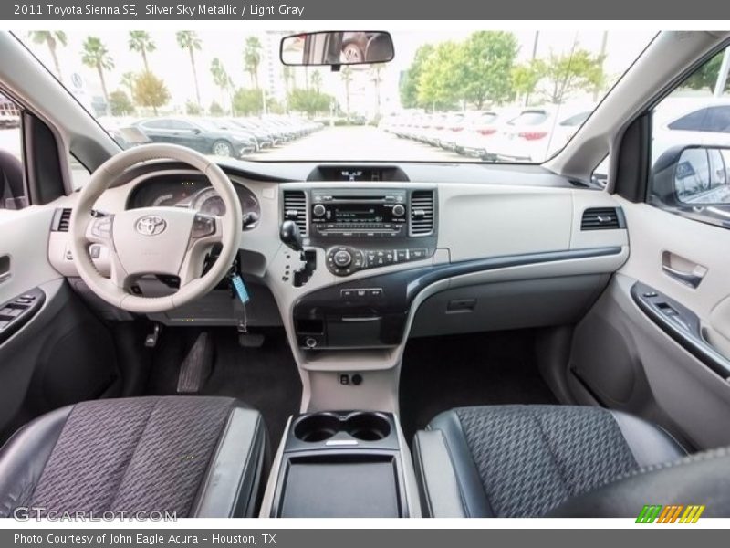 Silver Sky Metallic / Light Gray 2011 Toyota Sienna SE