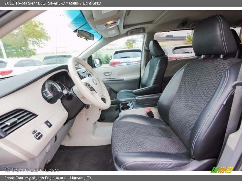Silver Sky Metallic / Light Gray 2011 Toyota Sienna SE