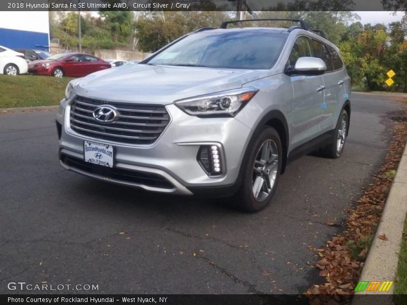 Circuit Silver / Gray 2018 Hyundai Santa Fe SE Ultimate AWD