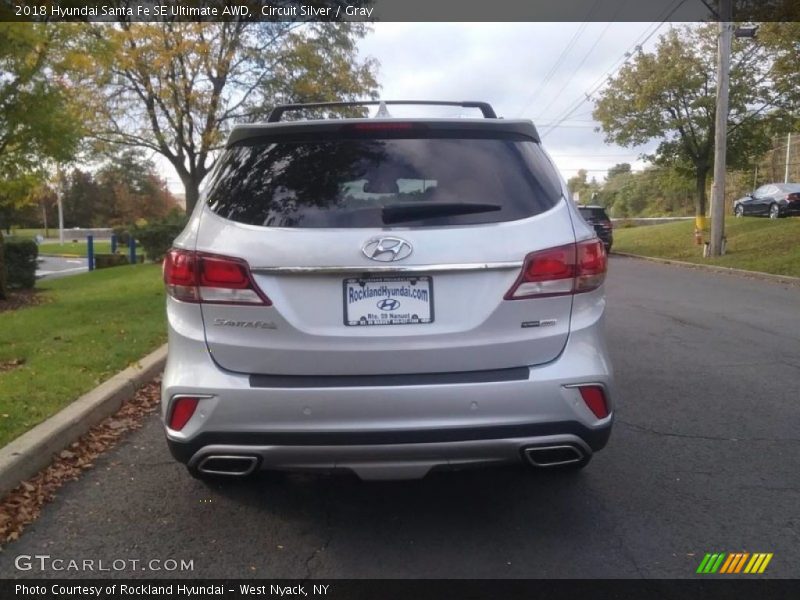 Circuit Silver / Gray 2018 Hyundai Santa Fe SE Ultimate AWD