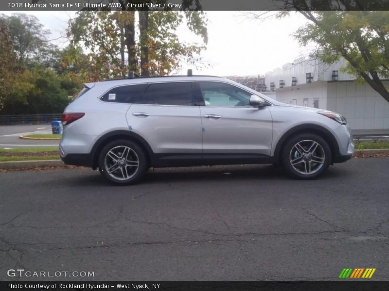 Circuit Silver / Gray 2018 Hyundai Santa Fe SE Ultimate AWD