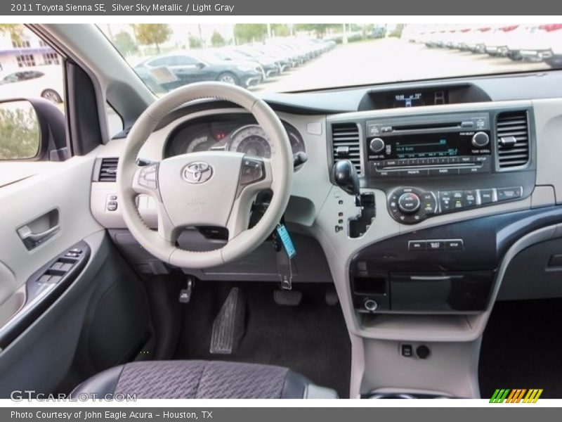 Silver Sky Metallic / Light Gray 2011 Toyota Sienna SE