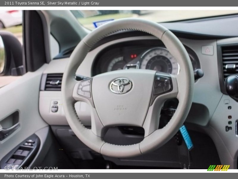 Silver Sky Metallic / Light Gray 2011 Toyota Sienna SE