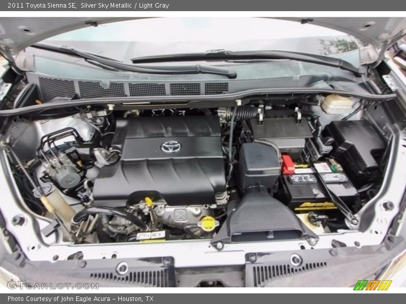 Silver Sky Metallic / Light Gray 2011 Toyota Sienna SE