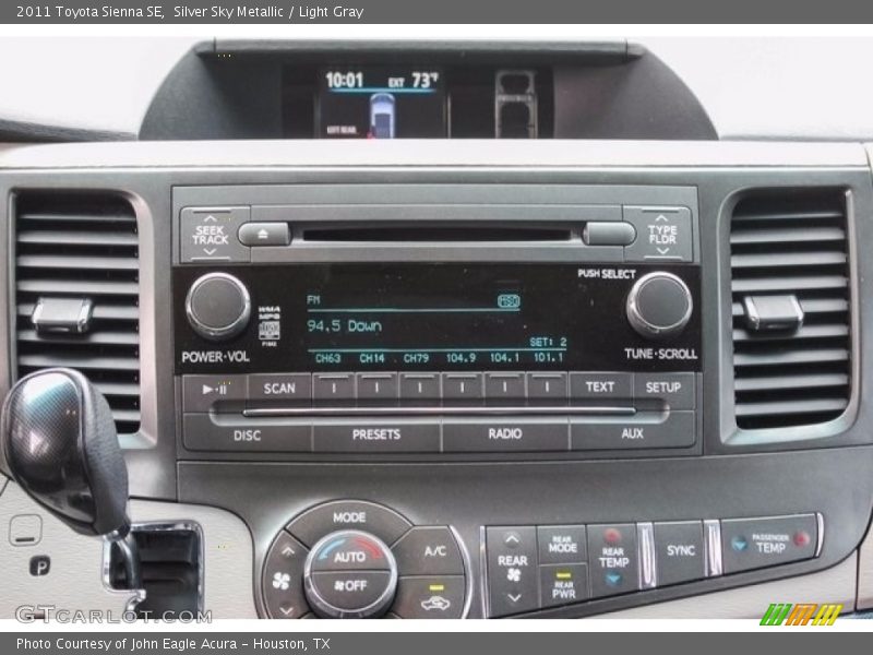 Silver Sky Metallic / Light Gray 2011 Toyota Sienna SE