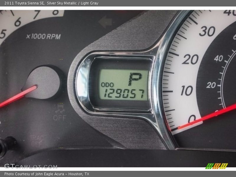 Silver Sky Metallic / Light Gray 2011 Toyota Sienna SE