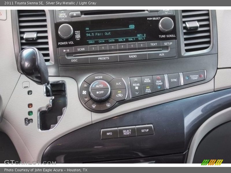 Silver Sky Metallic / Light Gray 2011 Toyota Sienna SE