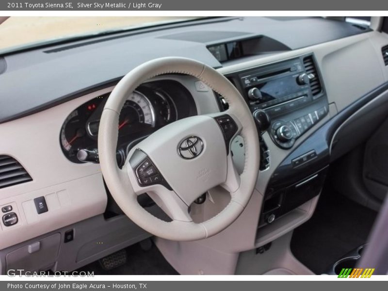Silver Sky Metallic / Light Gray 2011 Toyota Sienna SE