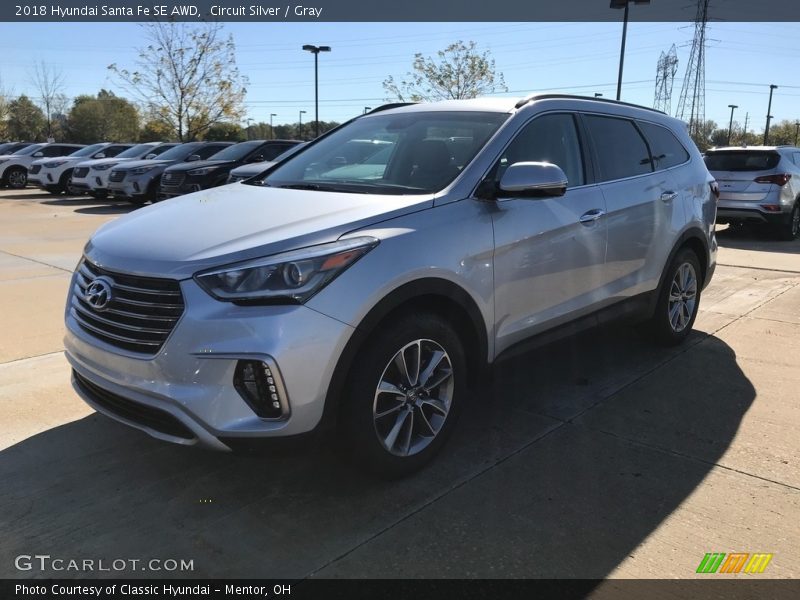 Circuit Silver / Gray 2018 Hyundai Santa Fe SE AWD