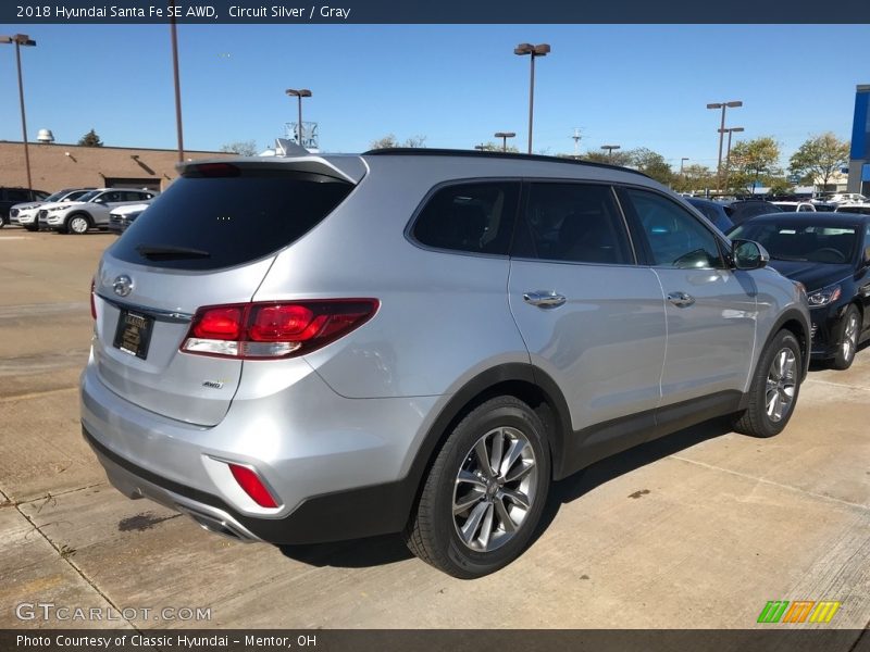 Circuit Silver / Gray 2018 Hyundai Santa Fe SE AWD