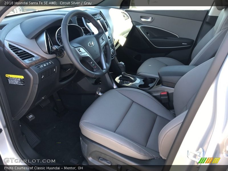 Circuit Silver / Gray 2018 Hyundai Santa Fe SE AWD