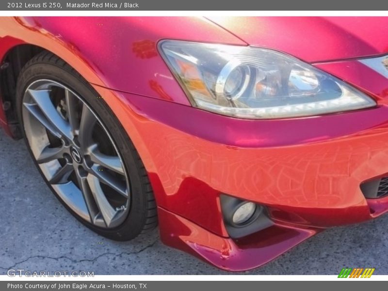 Matador Red Mica / Black 2012 Lexus IS 250