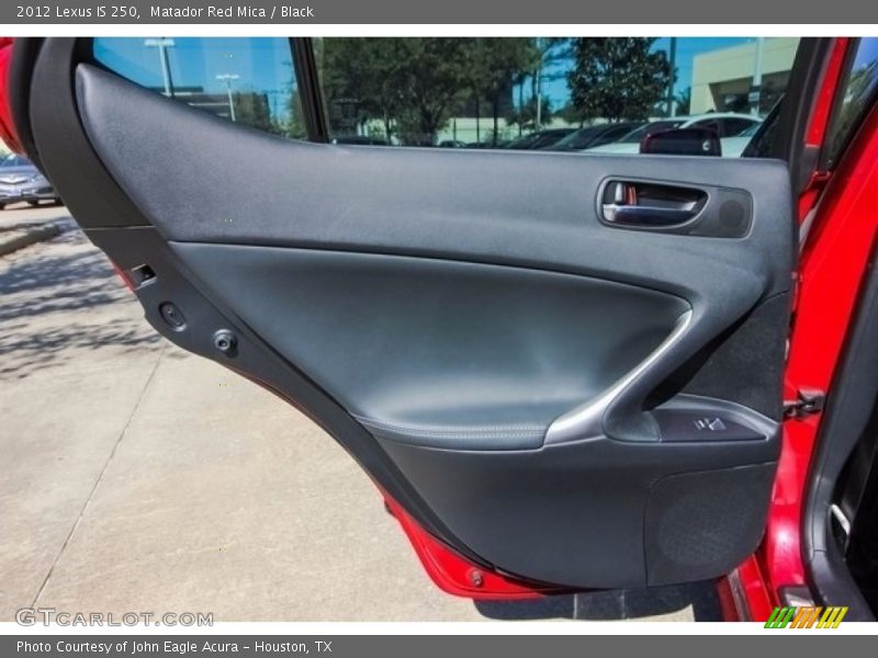 Matador Red Mica / Black 2012 Lexus IS 250