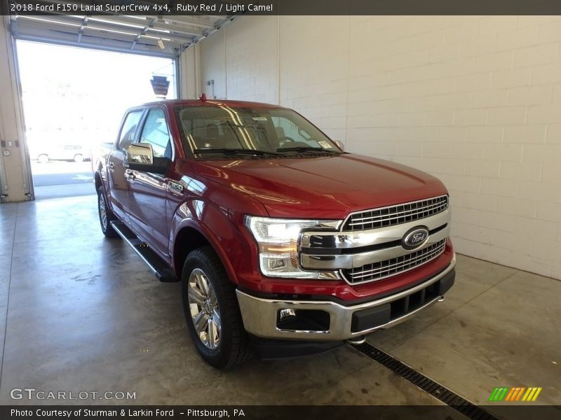 Ruby Red / Light Camel 2018 Ford F150 Lariat SuperCrew 4x4