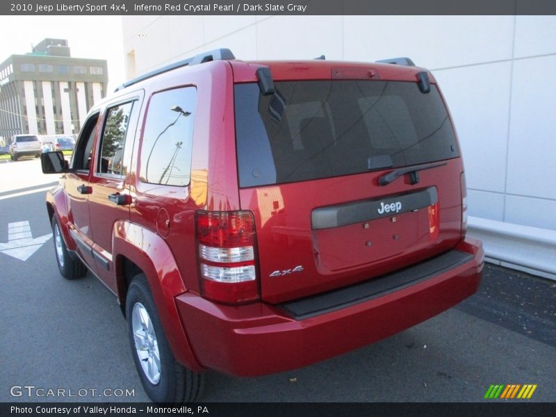 Inferno Red Crystal Pearl / Dark Slate Gray 2010 Jeep Liberty Sport 4x4