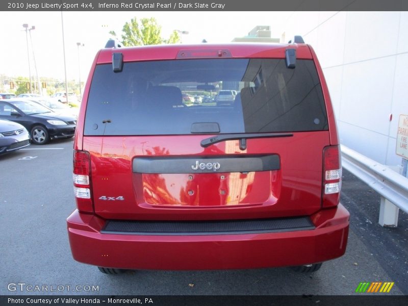 Inferno Red Crystal Pearl / Dark Slate Gray 2010 Jeep Liberty Sport 4x4