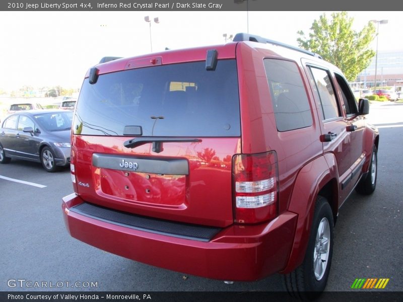Inferno Red Crystal Pearl / Dark Slate Gray 2010 Jeep Liberty Sport 4x4
