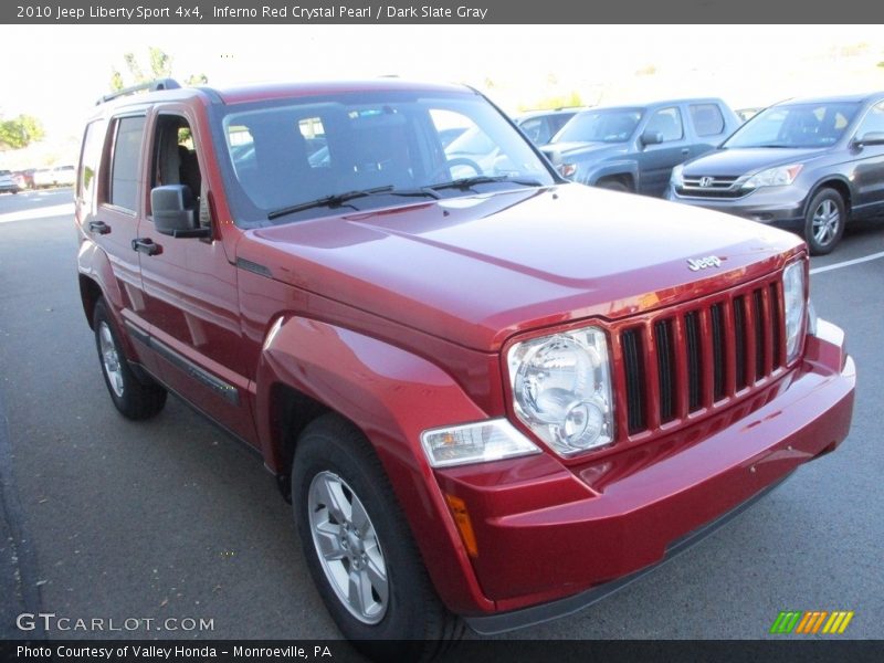 Inferno Red Crystal Pearl / Dark Slate Gray 2010 Jeep Liberty Sport 4x4