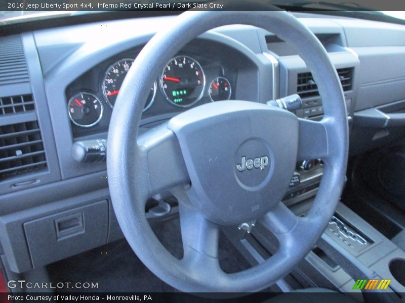 Inferno Red Crystal Pearl / Dark Slate Gray 2010 Jeep Liberty Sport 4x4