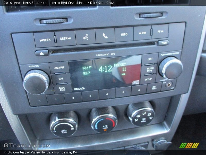 Inferno Red Crystal Pearl / Dark Slate Gray 2010 Jeep Liberty Sport 4x4