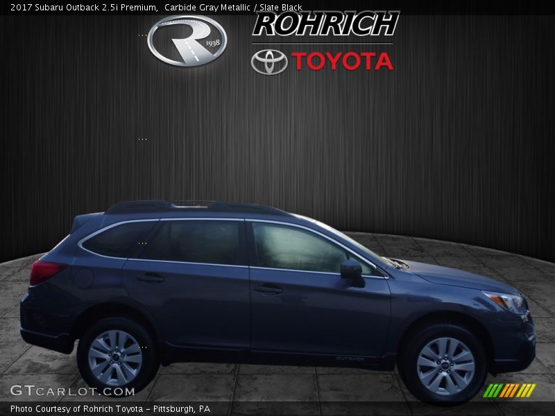 Carbide Gray Metallic / Slate Black 2017 Subaru Outback 2.5i Premium