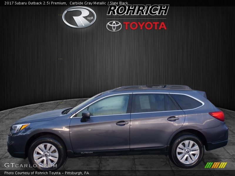 Carbide Gray Metallic / Slate Black 2017 Subaru Outback 2.5i Premium