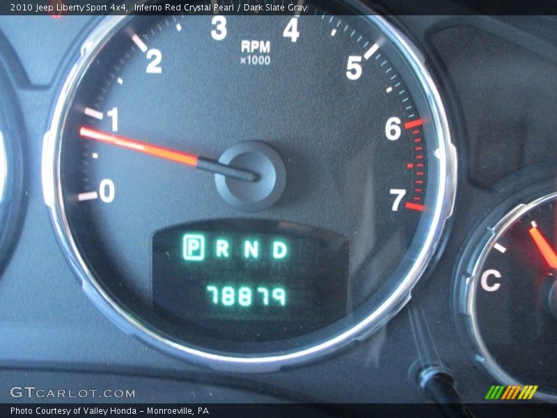 Inferno Red Crystal Pearl / Dark Slate Gray 2010 Jeep Liberty Sport 4x4