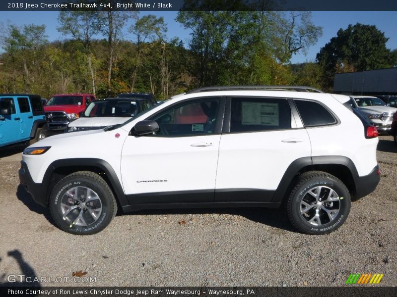 Bright White / Black 2018 Jeep Cherokee Trailhawk 4x4