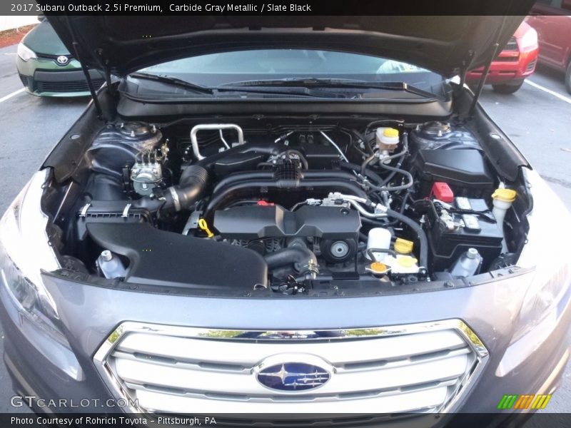 Carbide Gray Metallic / Slate Black 2017 Subaru Outback 2.5i Premium