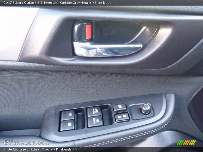 Carbide Gray Metallic / Slate Black 2017 Subaru Outback 2.5i Premium