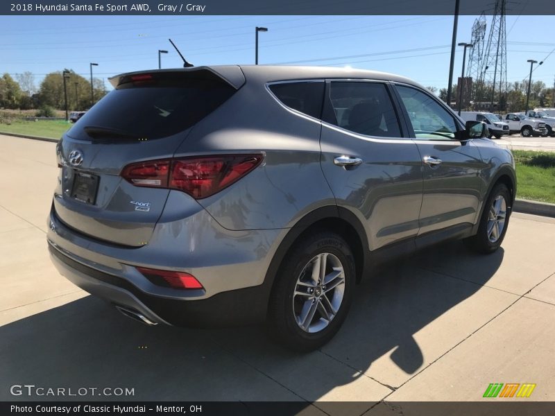Gray / Gray 2018 Hyundai Santa Fe Sport AWD