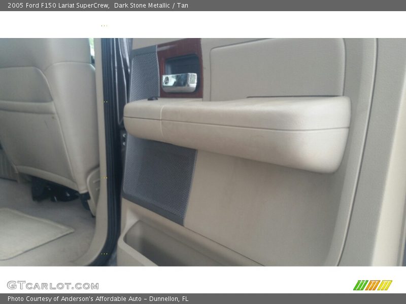 Dark Stone Metallic / Tan 2005 Ford F150 Lariat SuperCrew
