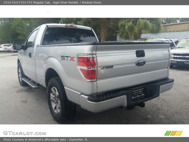 Ingot Silver Metallic / Medium Stone 2010 Ford F150 STX Regular Cab