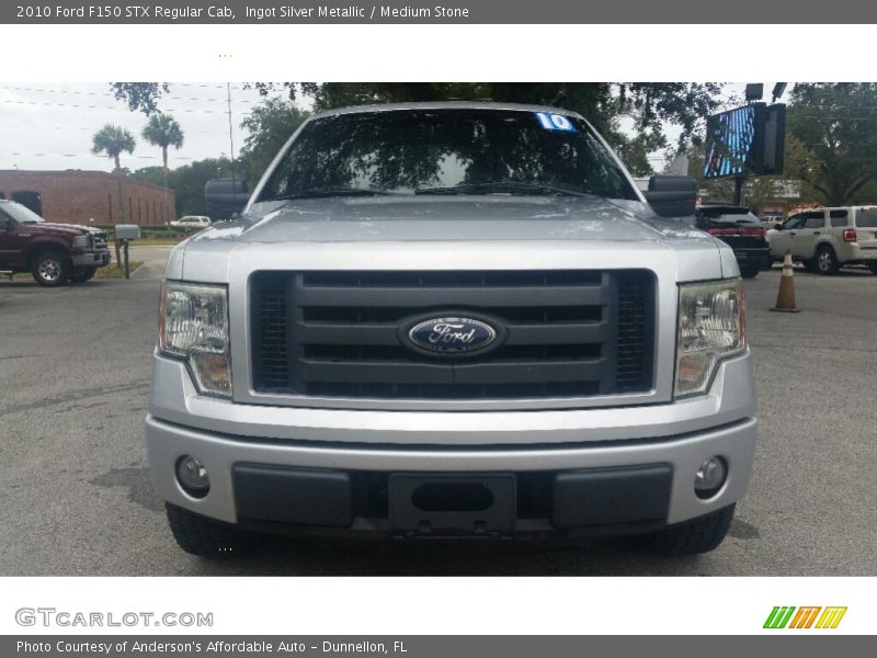 Ingot Silver Metallic / Medium Stone 2010 Ford F150 STX Regular Cab