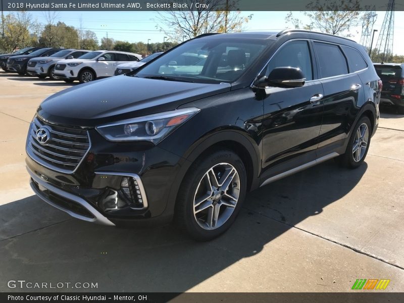 Becketts Black / Gray 2018 Hyundai Santa Fe Limited Ultimate AWD