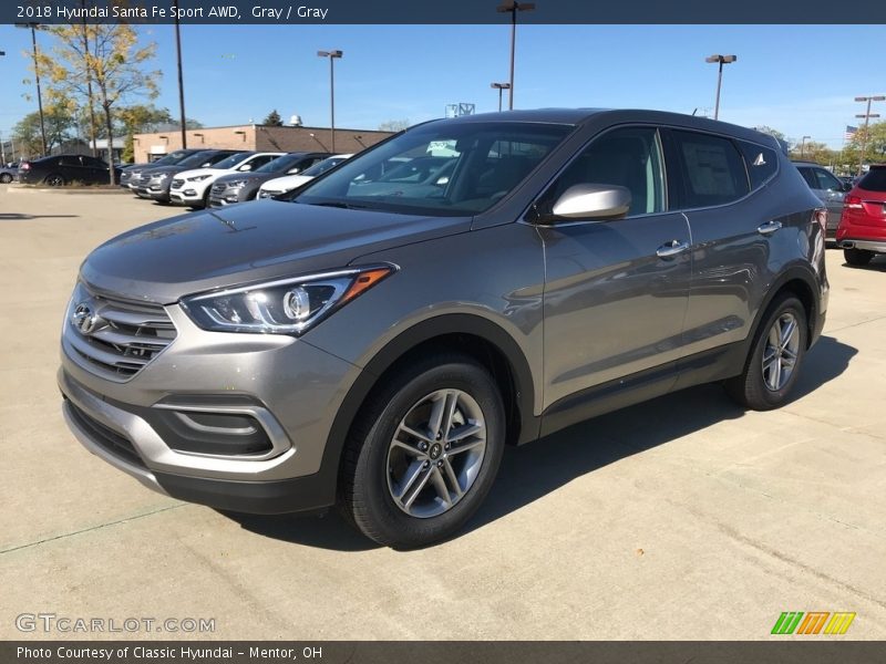 Gray / Gray 2018 Hyundai Santa Fe Sport AWD